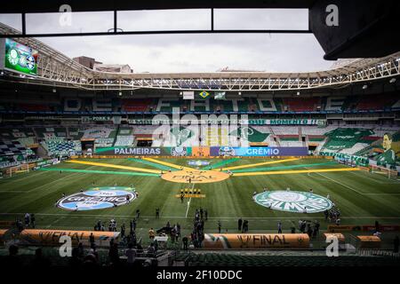 San Paolo, Brasile. 7 marzo 2021; Allianz Parque Stadium, Sao Paulo, Brasile; finale della Coppa del Brasile 2020, Palmeiras contro Gremio; visione generale dello stadio Allianz Parque prima della partita Credit: Action Plus Sports Images/Alamy Live News Foto Stock