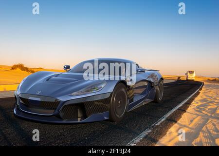 super elettrico Rimac C 2 auto da un produttore croato super elettrico Rimac C 2 auto da un produttore croato Foto Stock