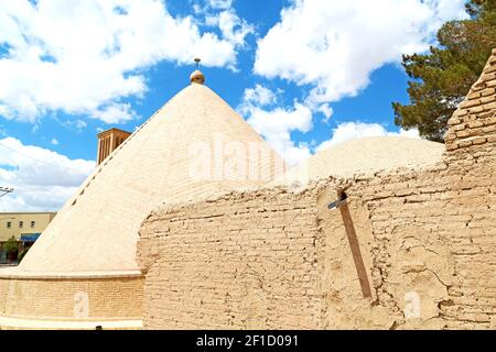 in iran la vecchia torre del vento Foto Stock