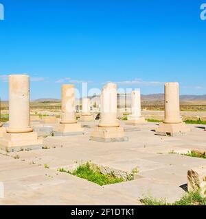 In iran pasargad la vecchia costruzione Foto Stock