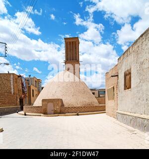 in iran la vecchia torre del vento Foto Stock