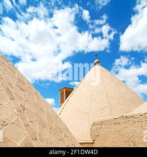 in iran la vecchia torre del vento Foto Stock