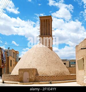 in iran la vecchia torre del vento Foto Stock