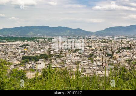 Guayaquil Outgonna vista aerea, Ecuador Foto Stock