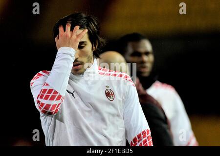 Sandro Tonali giocatore di AC Milan durante la partita della Lega calcistica Italiana Serie A tra Benevento vs Milano risultato finale 0-2, partita giocata a. Foto Stock