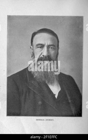 Il generale Petrus Jacobus Joubert (20 gennaio 1831 – 28 marzo 1900), meglio conosciuto come Piet Joubert, fu comandante generale della Repubblica Sudafricana dal 1880 al 1900. Dal 1881 al 1883 è stato Vicepresidente di Paul Kruger. Servì in prima guerra del Boer, seconda guerra del Boer, e la guerra del Malaboch. Dal libro ' Boer and Bridisher in Sudafrica; Una storia della guerra boera-britannica e delle guerre per il Sud Africa Unito, insieme alle biografie dei grandi uomini che hanno fatto la storia del Sud Africa ' da Neville, John Ormond pubblicato da Thompson & Thomas, Chicago, USA nel 1900 Foto Stock
