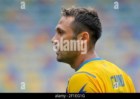 Camillo ciano calciatore di Frosinone, durante la prima partita del campionato italiano di calcio Serie B tra Frosinone - Empoli risultato finale 0-2, ma Foto Stock