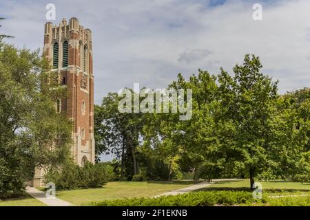 Beaumont Tower presso la Michigan state University Foto Stock