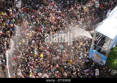 Pattaya, Thailandia - Aprile 19 2017: Songkran Festival Celebrazione alla Spiaggia Centrale di Pattaya Foto Stock