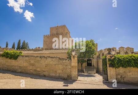 Castello di Enrico II di Castiglia in Ciudad Rodrigo, Spagna. Foto Stock