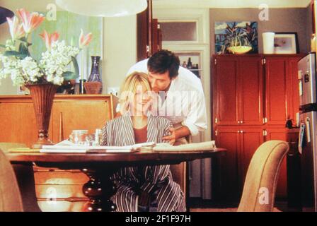 Meg Ryan, Hugh Jackman, 'Kate and Leopold' (2001) Miramax Films. Credito fotografico: K.C. Bailey/Miramax Films/The Hollywood Archive - riferimento file n. 34082-1072THA Foto Stock