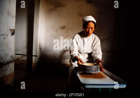 Produzione di farmaci a base di erbe, ho Chi Minh City, Vietnam, giugno 1980 Foto Stock