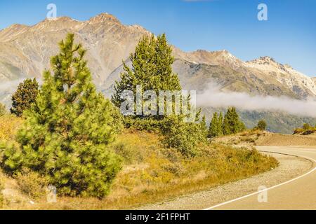 Autostrada Patagonia a san carlos de bariloche, Neuquen, Argentina Foto Stock