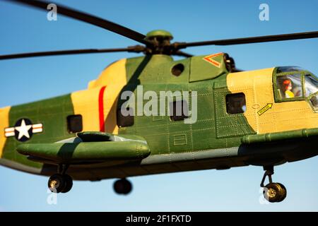 Sikorsky HH-3E elicottero Jolly Green Giant modello Foto Stock