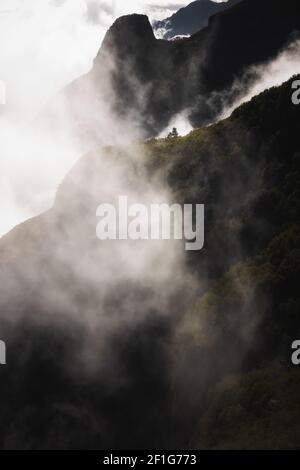 La vista da Pico arieiro a Madeira Portogallo Foto Stock
