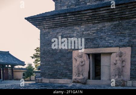 Tempio di Bunhwangsa a Gyeonju, Corea del Sud, Foto Stock