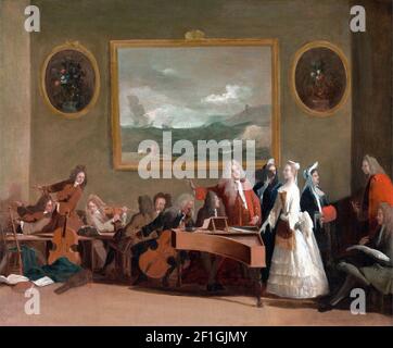 Marco Ricci - Prove di un'opera Foto Stock