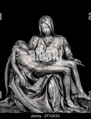 Capolavoro di Michelangelo la Pietà scultura Foto Stock