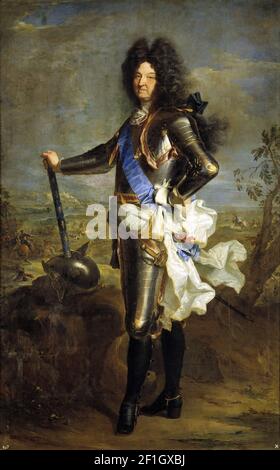 Hyacinthe Rigaud - Luigi XIV Re di Francia Foto Stock