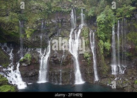 Cascades - viaggiando sull'isola di la Réunion Foto Stock