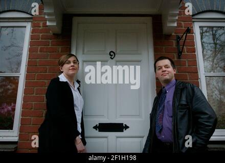 PETER E JULIE EVANS NELLA LORO CASA A CROWMARSH GIFFORD. 2 febbraio 2005 PILSTON Foto Stock