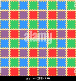 Motivo luminoso senza cuciture in stile patchwork Foto Stock