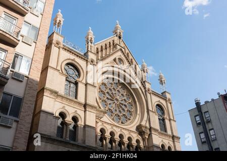 USA, New York City, NY - Sinagoga di Eldridge Street Foto Stock