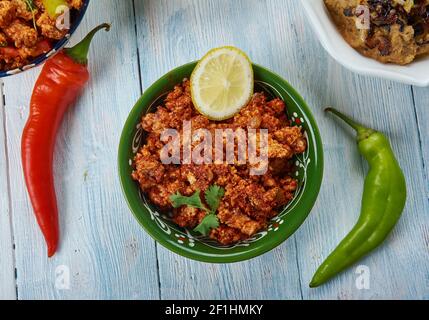 Hyderabadi pollo keema Foto Stock