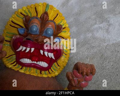 Divinità tibetana statua in Reinhold Messner museum di Brunico Foto Stock