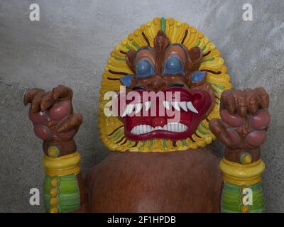 Divinità tibetana statua in Reinhold Messner museum di Brunico Foto Stock