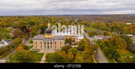 Sopra Rochester Street Downtown Canandaigua, tribunale della contea di New York Foto Stock