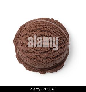 Palle di gelato al cioccolato Foto Stock