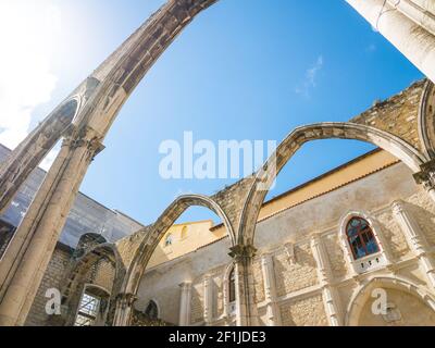 Convento di Nostra Signora del Monte Carmelo, Convento do Carmo a Lisbona Foto Stock