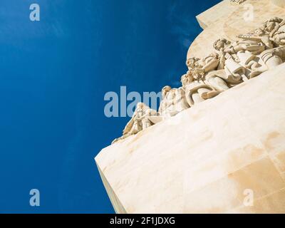 Un monumento alle scoperte del Nuovo Mondo in Belem, Lisbona, Portogallo. Foto Stock