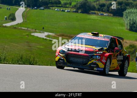 49 DE MEVIUS guillaume (bel), martijn WYDAEGHE (bel), Citroën C3 R5, azione durante il WRC World Rally Car Championship 2019, Rally di Germania dal 22 al 25 agosto, a Bostalsee - Foto Antonio Silva / DPPI Foto Stock