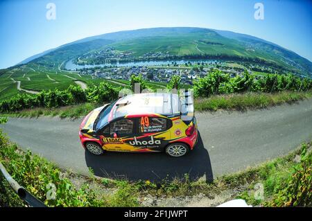 49 DE MEVIUS guillaume (bel), martijn WYDAEGHE (bel), Citroën C3 R5, azione durante il WRC World Rally Car Championship 2019, Rally di Germania dal 22 al 25 agosto, a Bostalsee - Foto Antonio Silva / DPPI Foto Stock