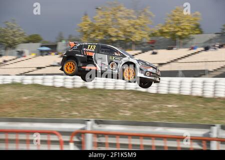 113 RAYMOND Cyril (fra), GCK Academy (fra), Renault Clio RS, azione durante il Campionato Mondiale FIA WRX Rallycross 2019 a Barcelone, Spagna, dal 27 al 28 aprile - Foto Paulo Maria / DPPI Foto Stock