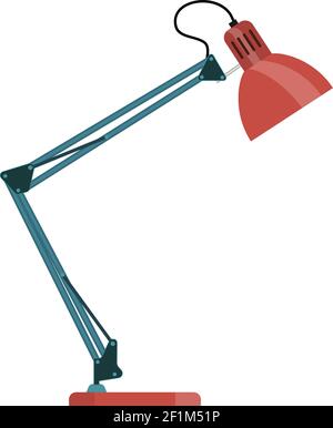 Icona della lampada da ufficio piatta Illustrazione Vettoriale