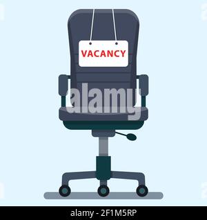 Sedia per ufficio con citazione su carta Illustrazione Vettoriale