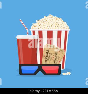 Modello poster filmato. Illustrazione Vettoriale