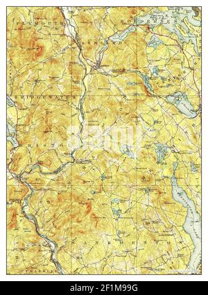 Holderness, New Hampshire, mappa 1927, 1:62500, Stati Uniti d'America da Timeless Maps, dati U.S. Geological Survey Foto Stock