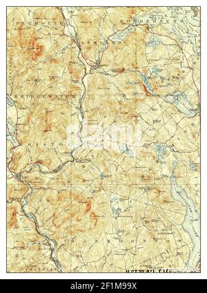 Holderness, New Hampshire, mappa 1927, 1:62500, Stati Uniti d'America da Timeless Maps, dati U.S. Geological Survey Foto Stock