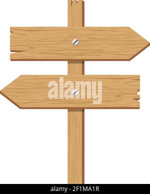 segno di legno del vettore Illustrazione Vettoriale