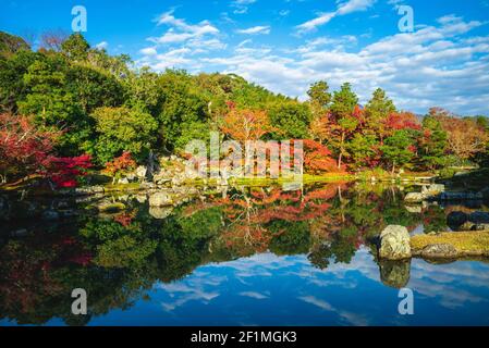 Sogenchi Teien nel tempio di Tenryuji, arashiyama, kyoto, kinki, giappone Foto Stock