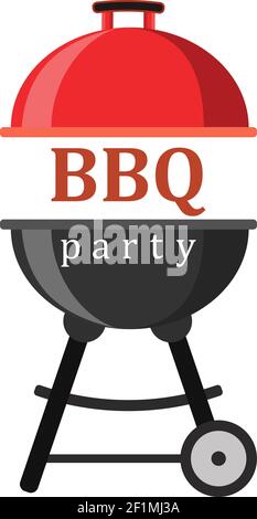 Icona barbecue o grigliate party Illustrazione Vettoriale
