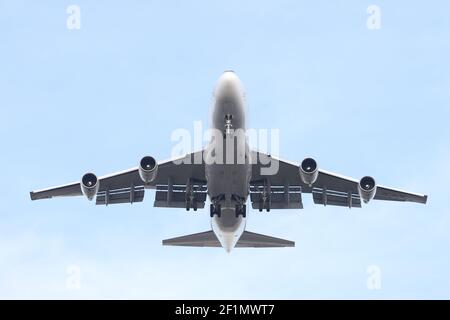 ISTANBUL, TURCHIA - 31 GENNAIO 2021: ACT Airlines Boeing 747-428FER (CN 32867) atterra all'aeroporto Ataturk di Istanbul. Foto Stock