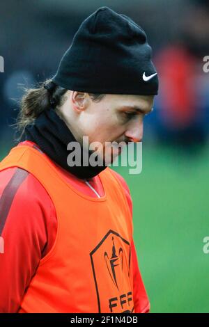 Zlatan Ibrahimovic (psg) durante la partita di Coppa di Francia Paris Saint Germain vs FC Nantes atParc des Princes a Parigi il 11 febbraio 2015. Foto Stephane Allaman / DPPI Foto Stock