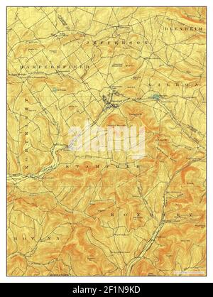 Hobart, New York, map 1904, 1:62500, United States of America by Timeless Maps, data U.S. Geological Survey Foto Stock