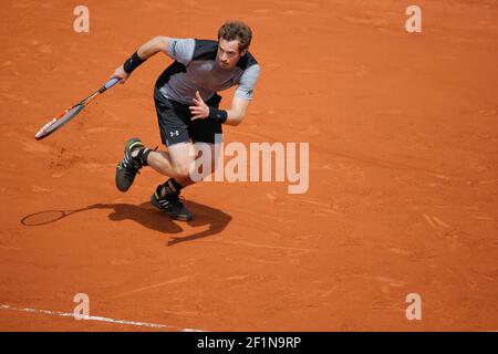 Andy Murray (GBR) ha vinto contro Nick Kyrgios (AUS) durante il French Tennis Open allo stadio Roland Garros di Parigi, in Francia, il 30 maggio 2015. Foto Stephane ALLAMAN / DPPI Foto Stock