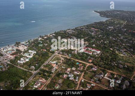 Città costiera di Malindi, Kenya. Foto Stock